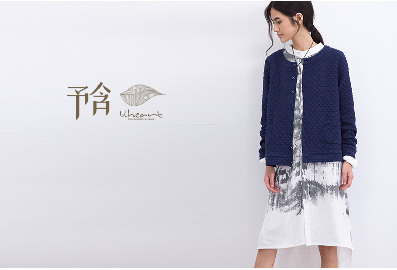 予含短款夹棉外套2016春新原创棉麻百搭长袖开衫上衣大码女装胖MM 酒红 M