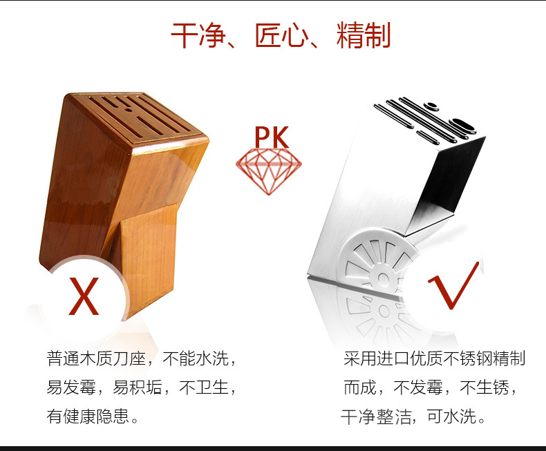 
                                        蜜福（MINEFREE） 七件套刀具套装 厨房菜刀套装                