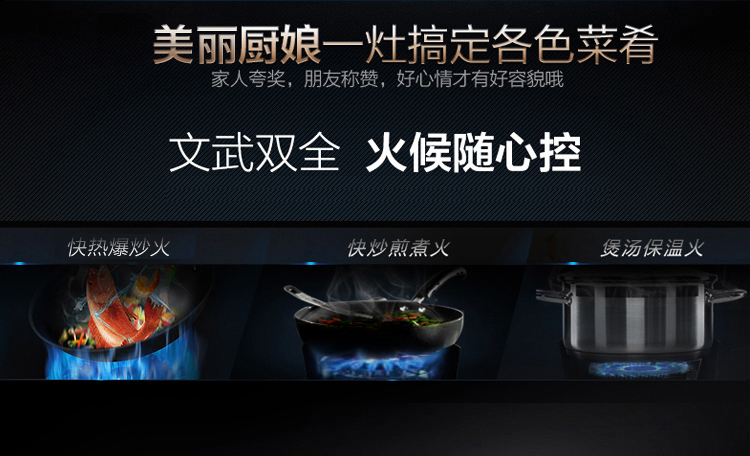 美的（Midea） 不锈钢内旋火 嵌入式燃气灶(天然气)JZT-Q636
