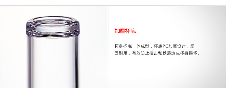 
                                                                                希诺（HEENOOR）塑料杯带盖创意便携水杯可爱学生户外运动透明杯子 黑色 330ML                