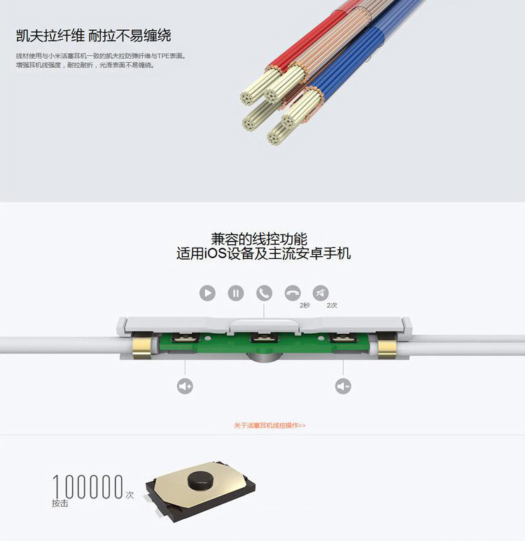 
                                        小米（MI）耳机入耳式耳机小米活塞耳机 基础版银色                