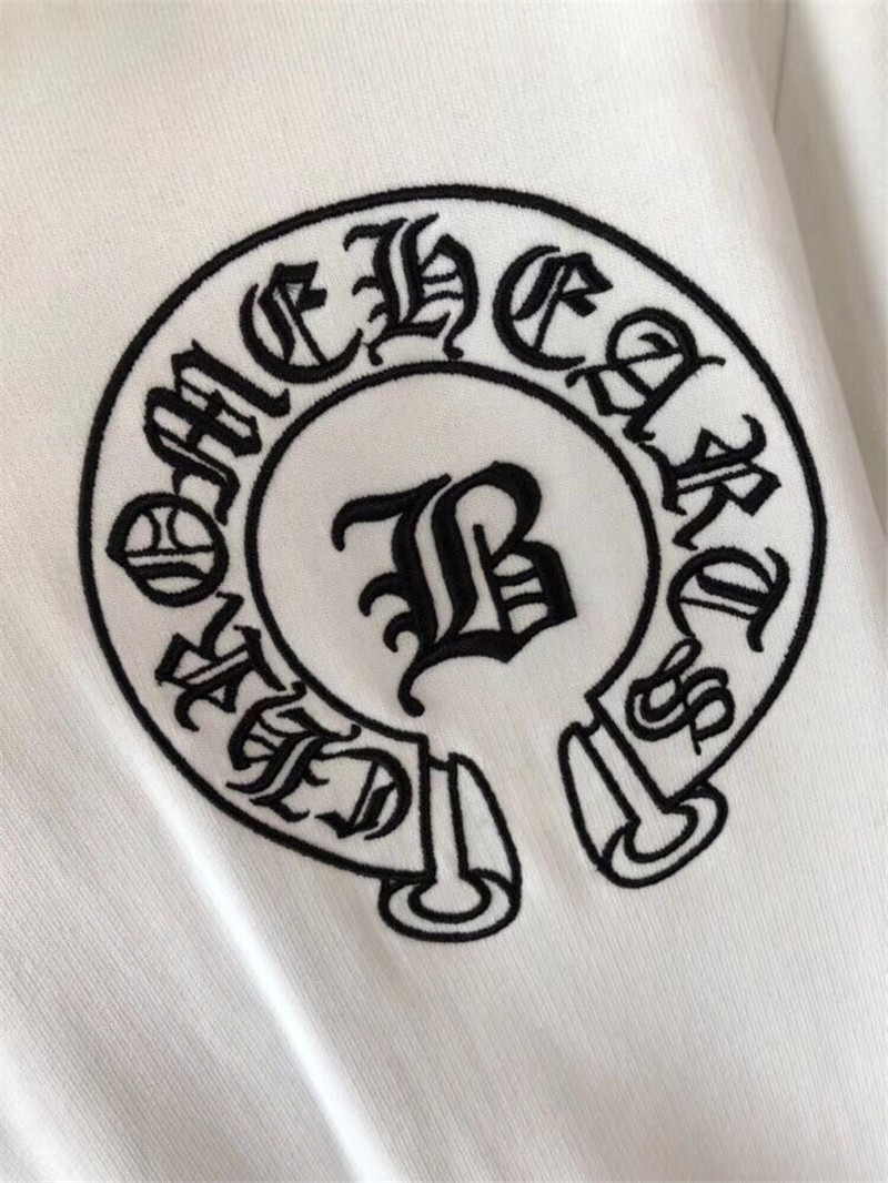 boy bees正品潮牌2018秋季新款ch克罗心梵文马蹄印花时尚条纹连帽卫衣