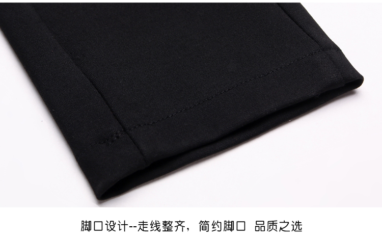 璐婷2016秋冬新款女性打底裤 休闲铅笔裤小脚裤长裤修身 黑K5QJ9502 黑色(K5QJ9502) M/27