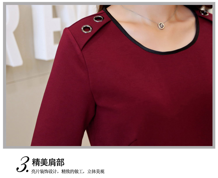 好伊坞 雪纺连衣裙女夏2016新款韩版修身印花裙子中长款683 藏青色 M