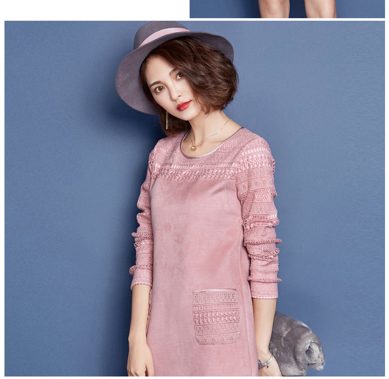 
                                        贲雅优连衣裙女2017春秋新款时尚中长款包臀显瘦衬衣领打底裙G786 酒红色 L                