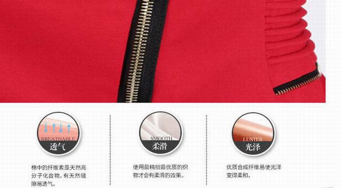 
                                        汐雅丽2017秋冬款女装韩版拉链修身中长款小西装外套女休闲西服3096# 红色 M                