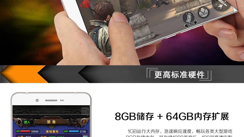 米蓝（MLLED）L1 智能手机 全网通4G手机 双卡双待 白色