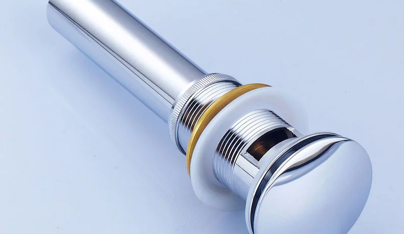 墨斐琳 按压弹跳式下水器 面盆落水器 全铜 玫瑰金 带溢水口