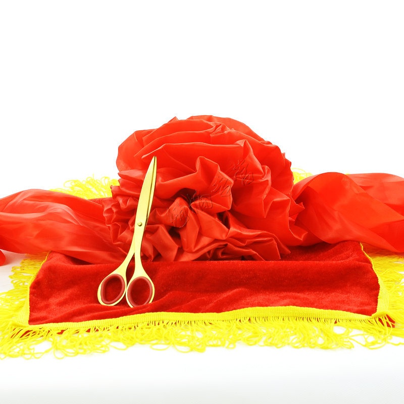 加大方形托盘布不锈钢托盘颁奖托盘礼仪开业托盘红布剪彩托盘套餐 大