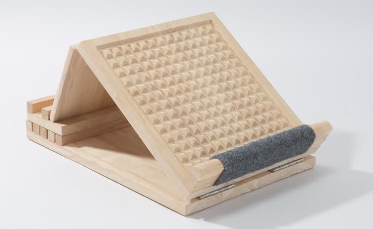 拉筋凳 拉筋板实木站板斜踏健身踏板矫正折叠按摩健身康复 8档加厚