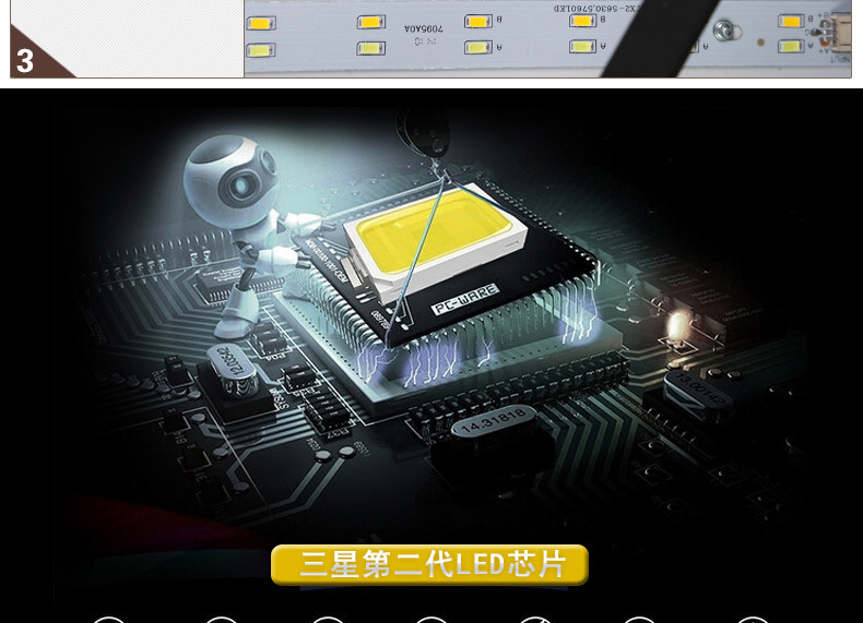 【仕邦】现代简约LED长正方形吸顶灯客厅卧室餐厅书房灯具大气创意个性温馨无极调光办公灯饰 40*40CM 白光LED20W