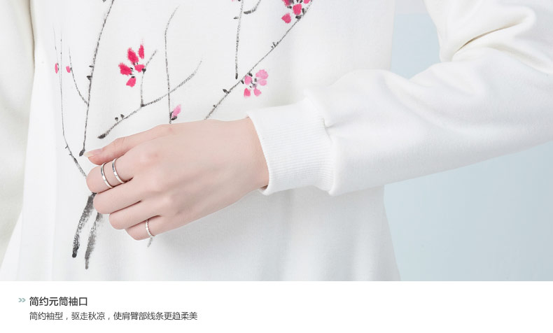
                                        俏艺 新款秋冬卫衣女装秋上衣女套头卫衣韩版手绘白色加厚加绒秋冬卫衣长袖女上衣 3448 白色 M                