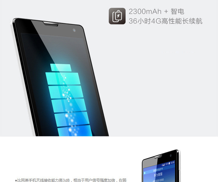 华为 荣耀3C 白色 联通4G(8G ROM)标配版