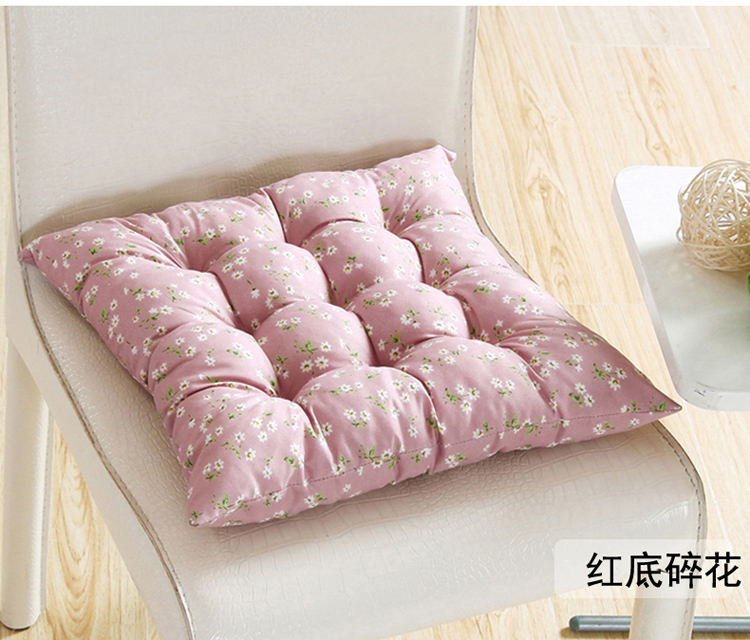 
                                        爱畅享家纺 办公电脑椅垫 印花磨毛坐垫 花粉世家 40*40CM                