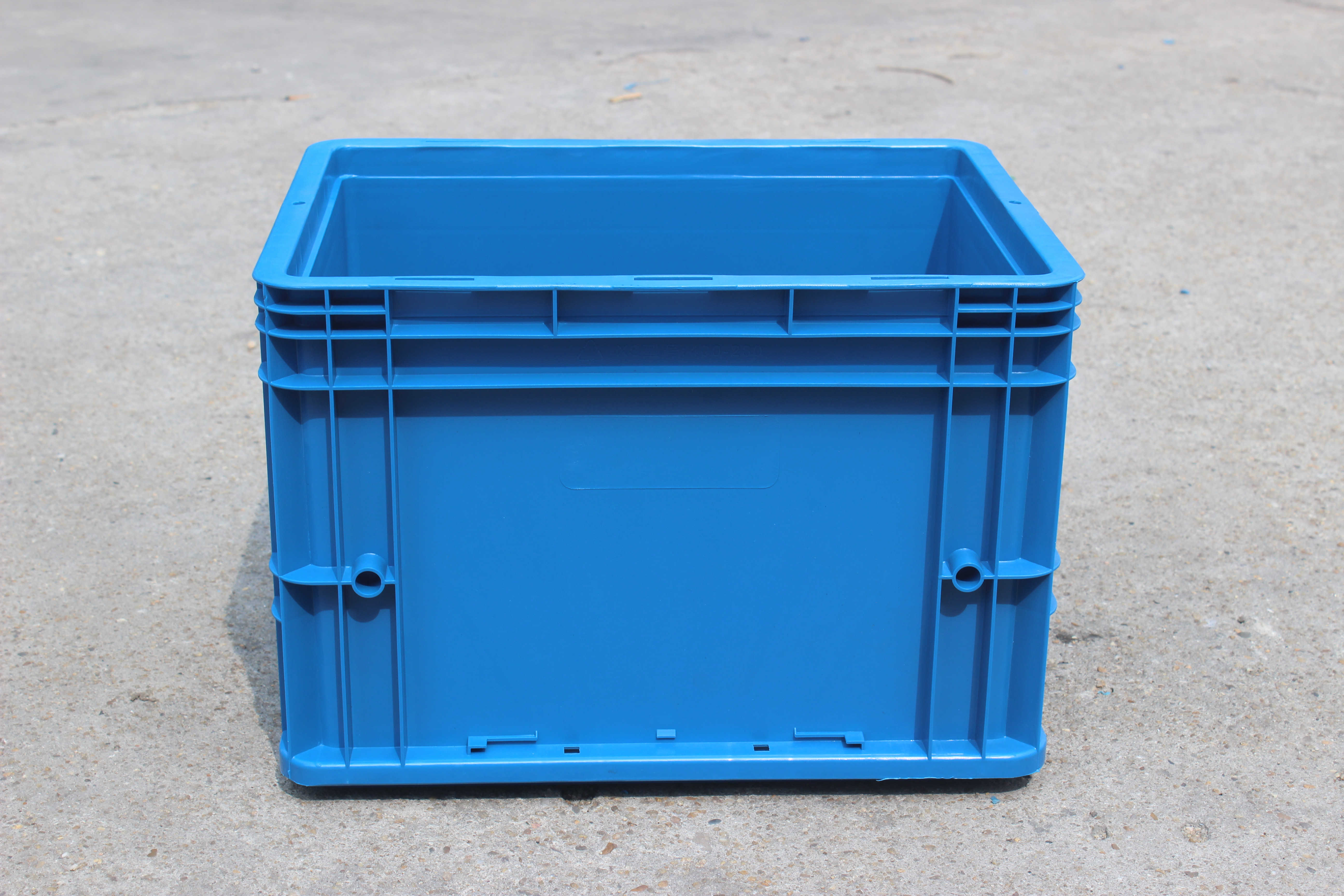 小号周转箱加厚食品塑料物流箱子长方形翻盖工厂仓库车间整理盒子sn