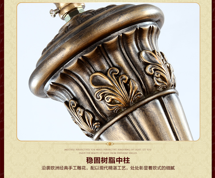 华艺灯饰 欧式吊灯 客厅餐厅卧室书房简约铁艺灯具 艾克诗顿 CH0026 8头