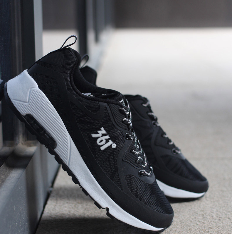 361度男鞋跑步鞋 2015新款耐磨跑鞋316气垫运动鞋571532222 黑/白 41