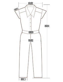 
                                                            VOA女装 40姆米杭州重磅真丝藏青翻领单排扣松紧中腰长袖连身长裤子子K5360 高原藏青(07) 170/XL                