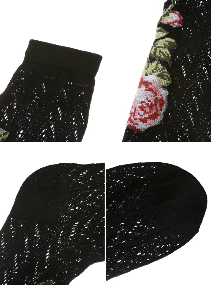 内衣 连裤袜/丝袜 five plus five plus新女冬装复古棉质刺绣花朵弹力