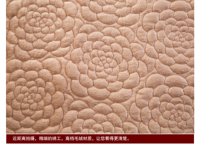 
                                        Awdream艾尚唯梦短毛绒沙发垫 欧式沙发巾套罩布艺坐垫 秋冬布艺软饰 短毛绒-紫 110*240cm                