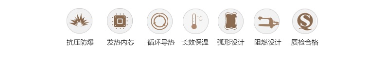 南极人热水袋暖手宝暖手袋电热宝暖宝 充电防爆已注水暖水袋 紫色-深咖布套