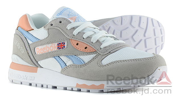 reebok 锐步 女子 lx 8500 korea ctm 休闲鞋 白色/牛仔蓝/粉色 40