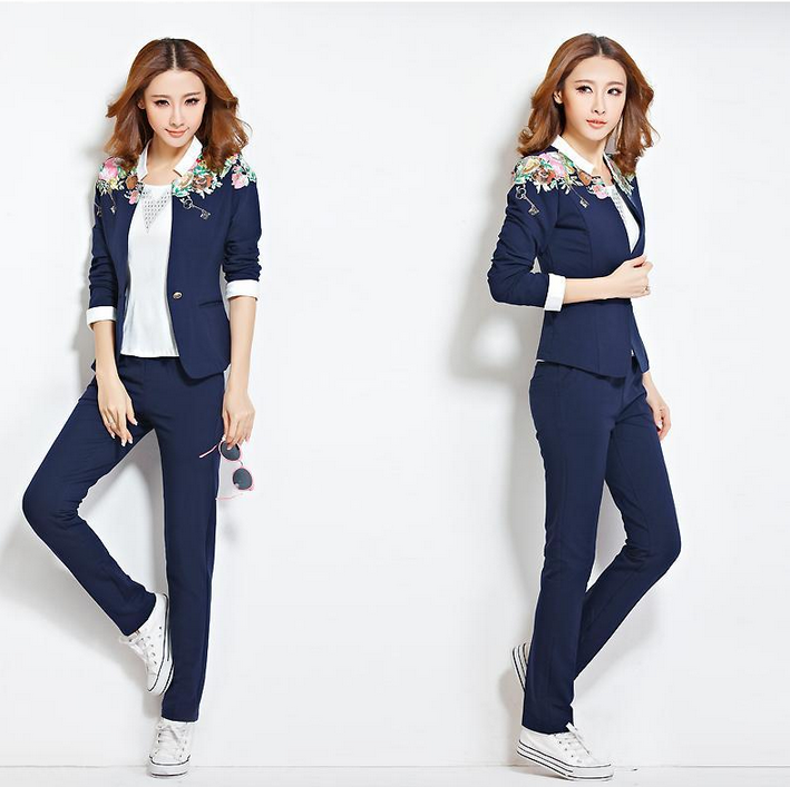 依罗诗 2015秋季休闲时尚修身显瘦三件套运动套装卫衣 女 6740 粉 色 XL