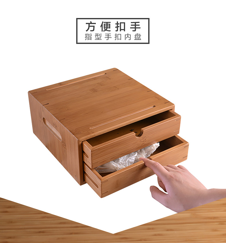 
                                        祥福 孟宗竹制茶盘分茶盒 存茶赏茶盘 多功能功夫茶具茶道配件 三层普洱茶盒茶仓 三层茶仓                