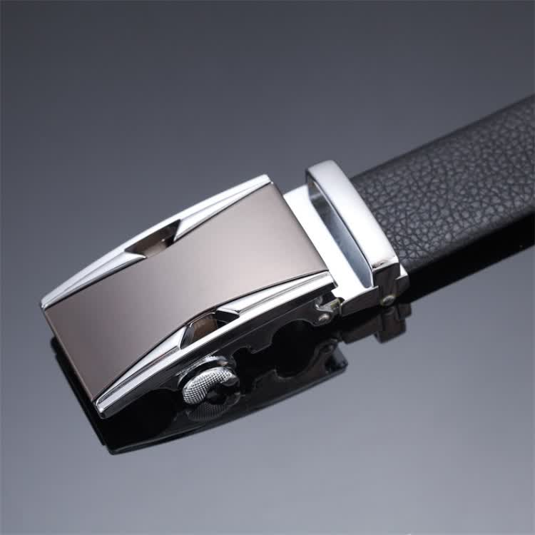 丹杰仕言心月男士自动扣皮带休闲裤牛仔裤西裤腰带 图片色 100cm