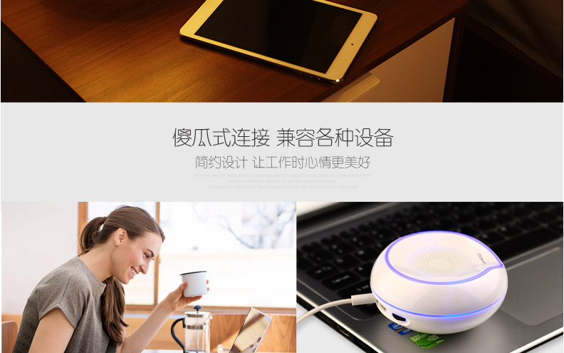 西米可 S5无线蓝牙音响  无线蓝牙音箱 插卡迷你小音箱便携手机低音炮户外小音响插卡小音响 夜光蓝