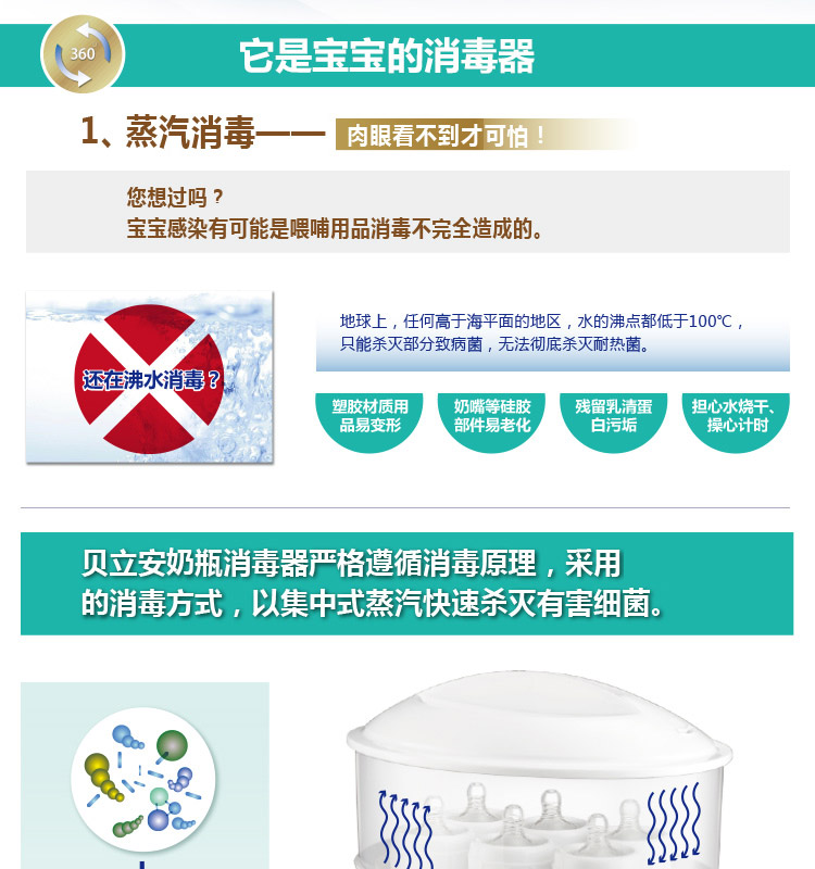 贝立安（Brillante）电子奶瓶消毒器 BDX02