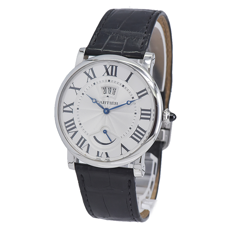 二手95新卡地亚rotonde伦敦系列w1556369手动机械精钢男表二手手表w