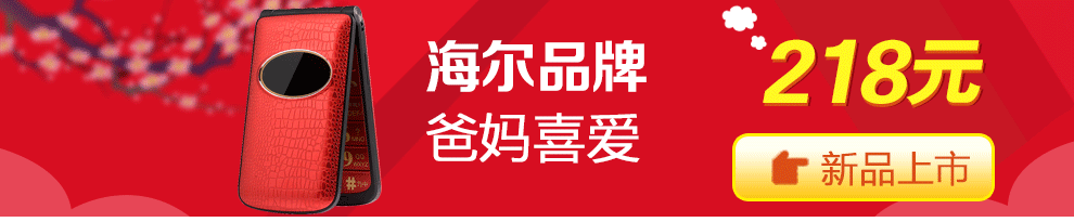 海尔(Haier) M312 移动/联通2G 卡片手机 儿童手机 珠光白