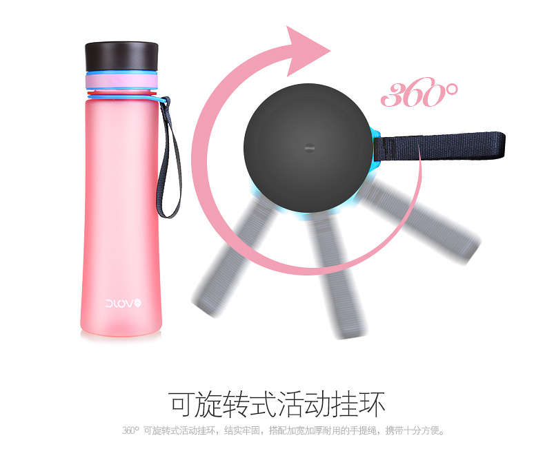 
                                        富光悠乐水杯塑料杯太空杯超大容量运动水壶便携户外旅行运动时尚健康杯子 支持团购定制 B款-灰黑色1000ml 1000ML                