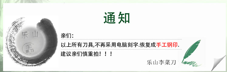李菜刀厨房专用剔骨刀 家用不锈钢刀具 多功能单刀 酒店厨师专用刀 3#ZTG3 赠护刀油