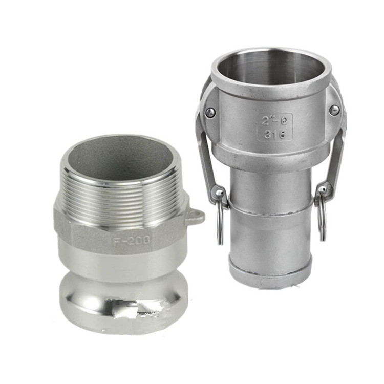 【鑫龙竹友304不锈钢快速接头c型f型公母接头 dn15 4分 f c整套】鑫龙