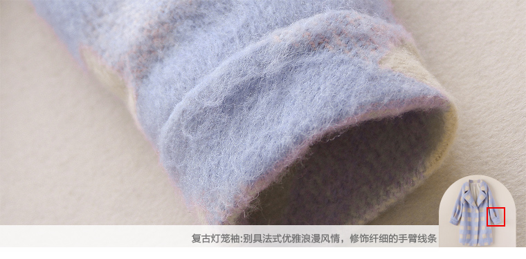 布伊莲 2015秋冬新款 韩版时尚显瘦百搭中长款长袖羊毛呢大衣外套女 粉色 M