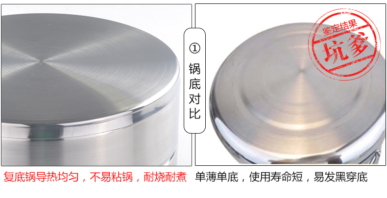 
                                        
                                        海科特 韩式三层大蒸锅 不锈钢加厚复底多用锅 电磁炉燃煤气适用28cm HZG2028W                