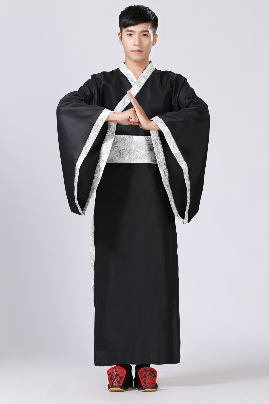 新款新款新款古装服装男汉服曲裾臣子官服汉朝大臣书生汉服直裾深衣