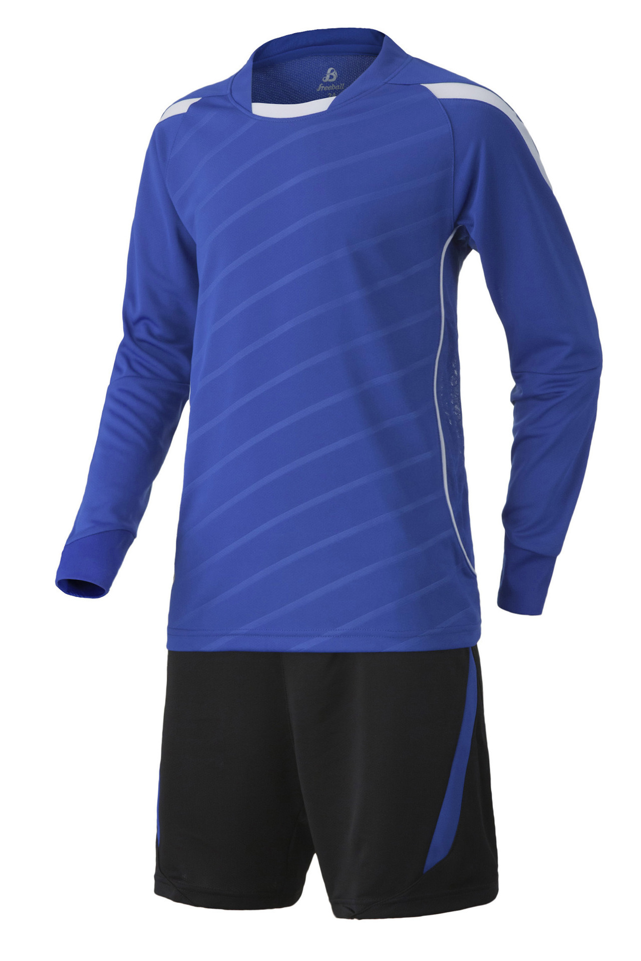 2016新款儿童长袖足球训练服 童装 足球训练服运动服 白色 24码(130