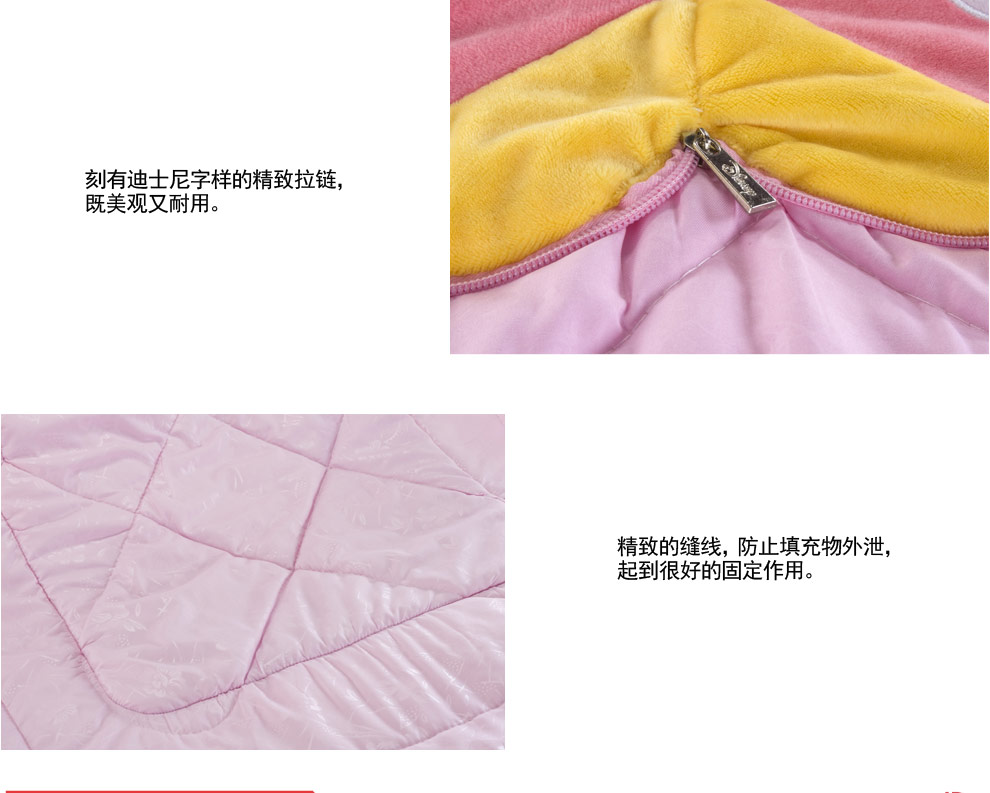 迪斯尼 多功能抱枕被子两用沙发折叠抱枕被汽车办公室午睡靠垫空调被 米妮