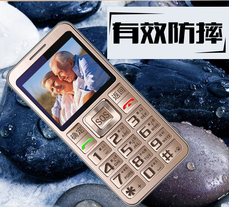 世纪星（TETC) L99 防水老人手机 移动/联通2G 双卡双待 土豪金