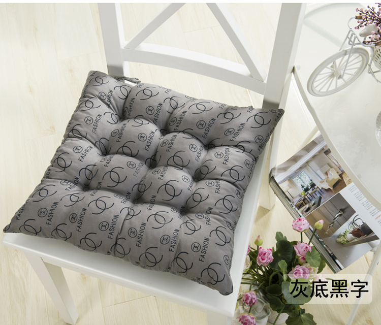 
                                        爱畅享家纺 办公电脑椅垫 印花磨毛坐垫 花粉世家 40*40CM                