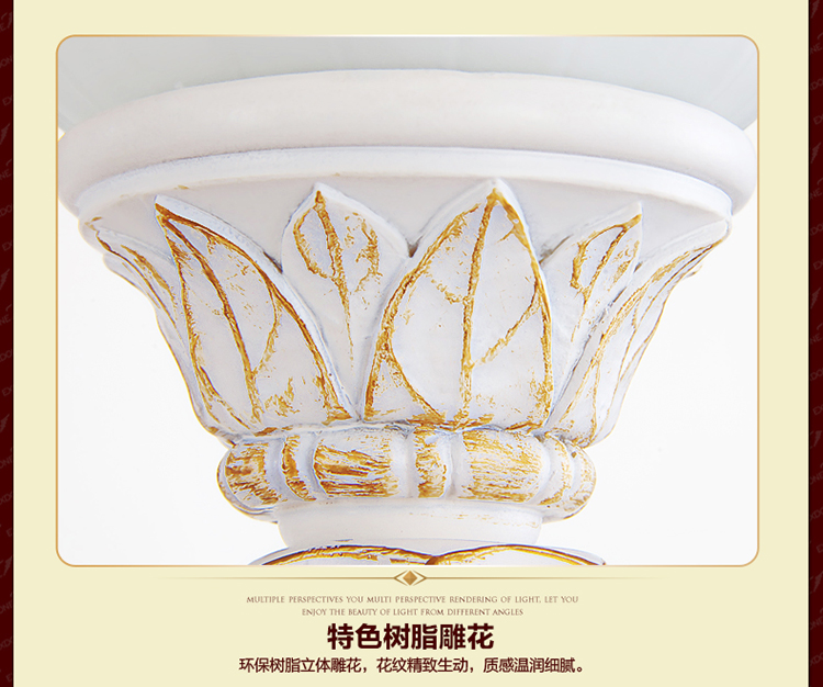 华艺灯饰 欧式吊灯 客厅餐厅卧室书房田园简约灯具 艾克诗顿 CH0064 6+3头