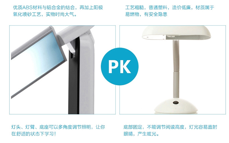 
                                        一米青品 LED台灯护眼灯学习工作儿童学生书桌阅读灯触控触摸调光 创意折叠床头灯 10W台灯 调光调色 蓝色                