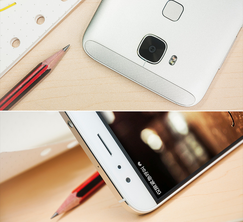 华为 G7Plus 4G 双卡双待手机 香槟银 移动联通双4G(2G RAM+16G ROM)套餐