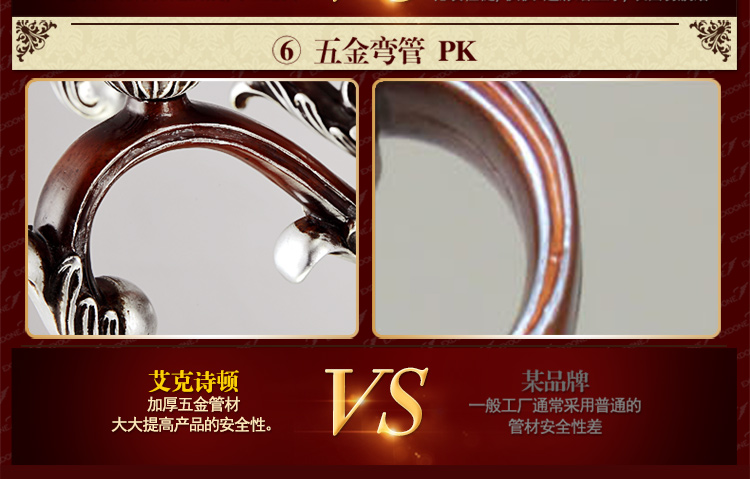 
                                        华艺灯饰 欧式吊灯 客厅餐厅卧室书房田园简约灯具 艾克诗顿 CH0074 吊灯 6头                