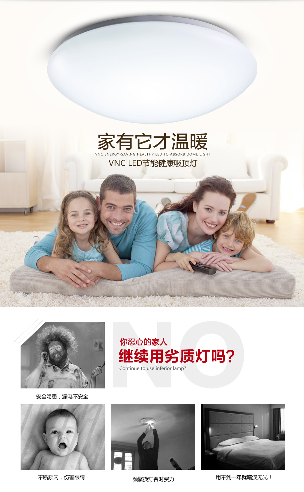
                                        V-POWER LED吸顶灯 现代简约纯白卧厨卫阳台吸顶灯MB5004 12W                