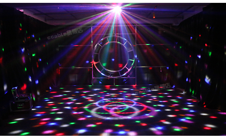 tv灯光设备舞台灯光酒吧灯宿舍蹦迪灯led水晶灯旋转灯光球七彩灯房间