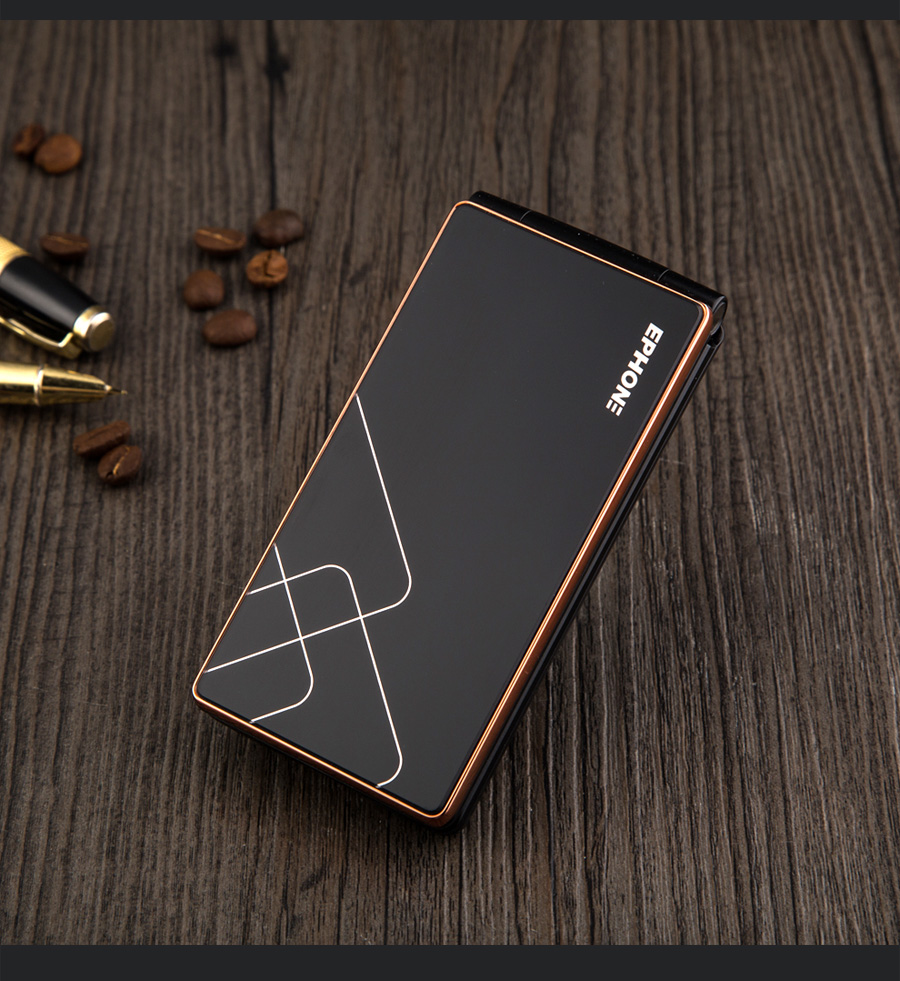 易丰（Ephone）E81 电信CDMA 2G 翻盖老人手机 黑色